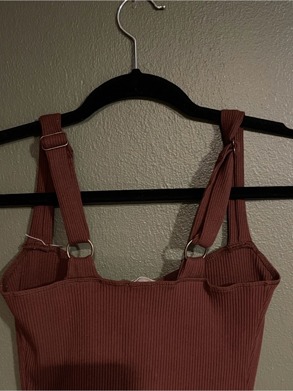Free People Intimately Bodysuit S Brown In The City Underwire Ribbed Corset Top - Picture 7 of 11